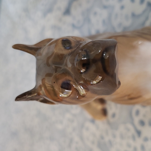 Two Boxer Dog Figurines Porcelain Figurine Copenhagen - Picture 9 of 16